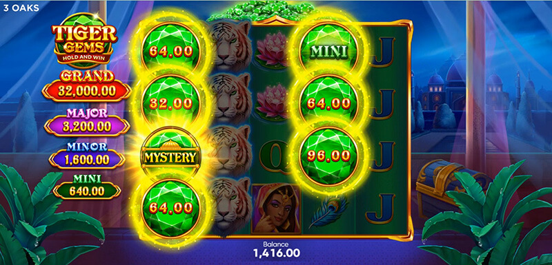 3 Oaks Tiger Gems Slot - Bonus Game