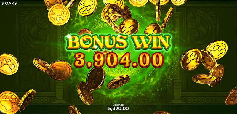 3 Oaks Tiger Gems Slot - Total Bonus