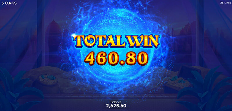3 Oaks Tiger Gems Slot - Total Win