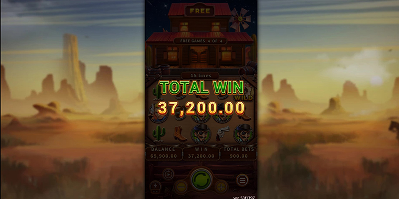 FC Cowboys Slot - Total Win