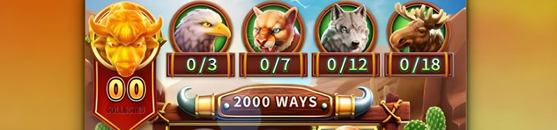 FC Crazy Buffalo Slot - Animals On Top Of The Reel