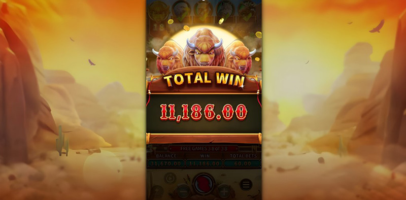 FC Crazy Buffalo Slot - Total Win