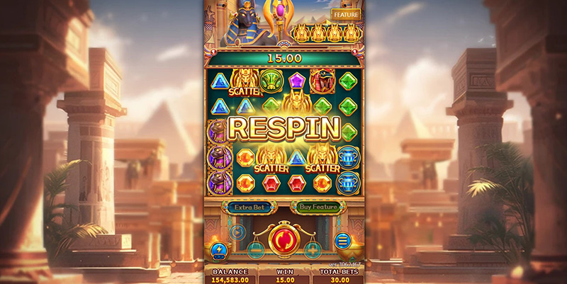 FC Egypt Bonanza Slot - Re-spin Feature