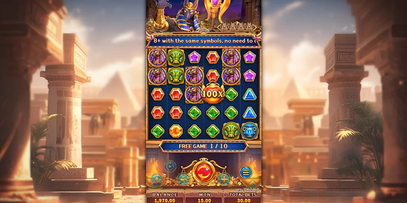 FC Egypt Bonanza Slot - Multiplier Scarab Symbols 100x