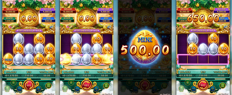 FC Fortune Egg Slot - Golden Egg Reward in Bonus Game