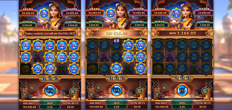 FC Fortune Goddess Slot - Hold and Spin For Symbols Value Total