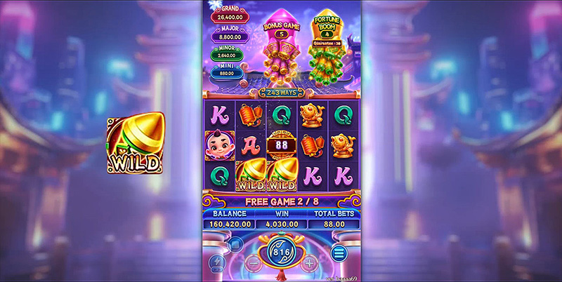 FC Fortune Money Boom Slot - Gold Wild Symbol