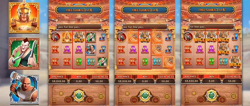 FC Glory Of Rome Slot - Wild Symbols Transform