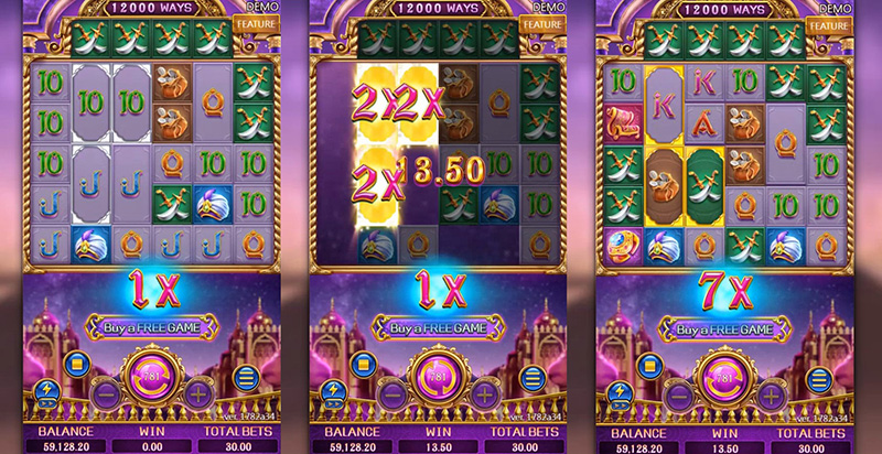 FC Golden Genie Slot - Silver-Framed Symbols Win Multiplier