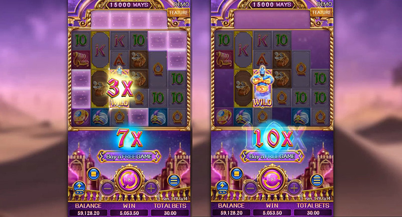 FC Golden Genie Slot - Golden-Framed Symbols Win Multiplier