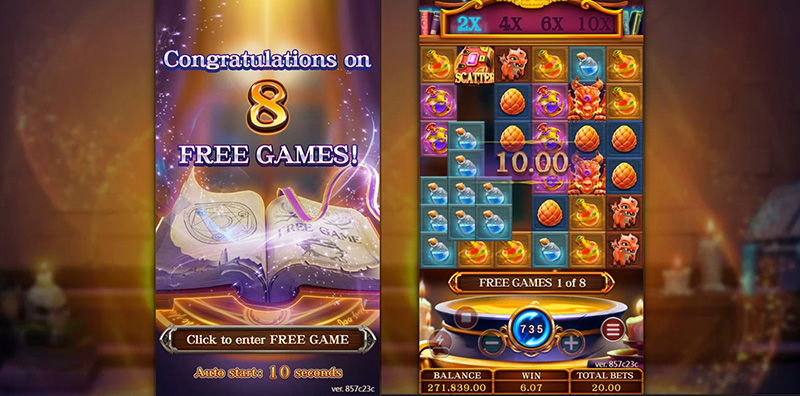 FC Merge Magic Slot - Free Spins Bonus