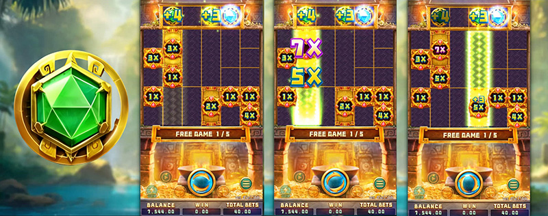 FC Queen Of Inca Slot - Green Gem Symbol