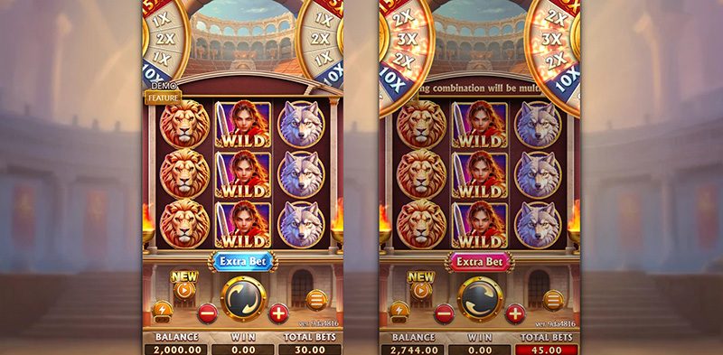 FC Roma Gladiatrix Slot - Double Multiplier Wheels