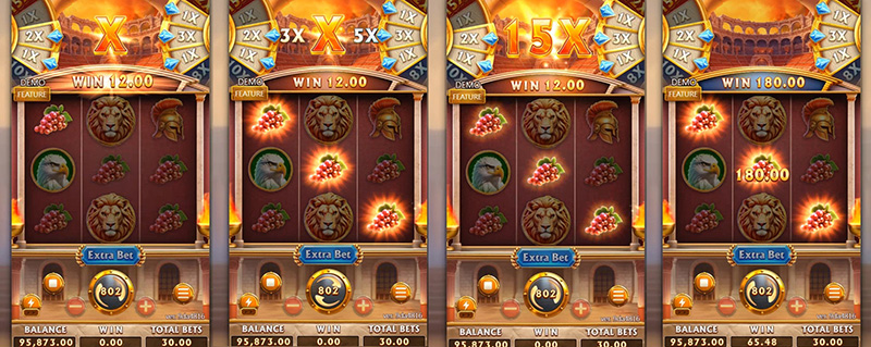 FC Roma Gladiatrix Slot - Multiplier Wheels Method 2