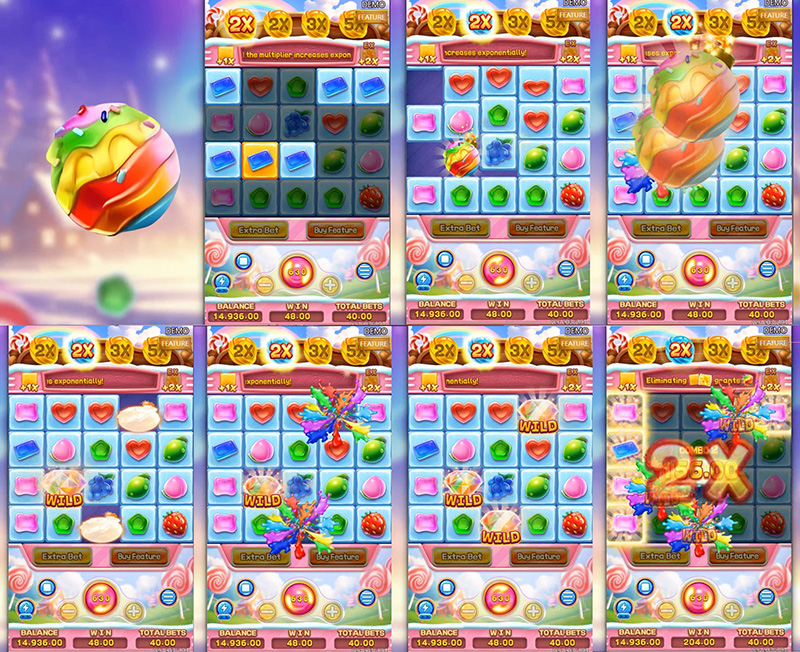 FC Sugar Bang Bang 2 Slot - Colorful Candy Symbol