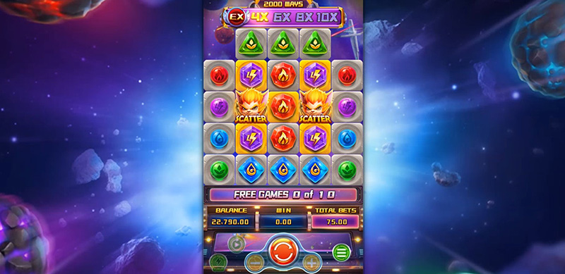 FC Super Elements Slot - Extra Bet Multipliers of up to 4x, 6x, 8x, 10x