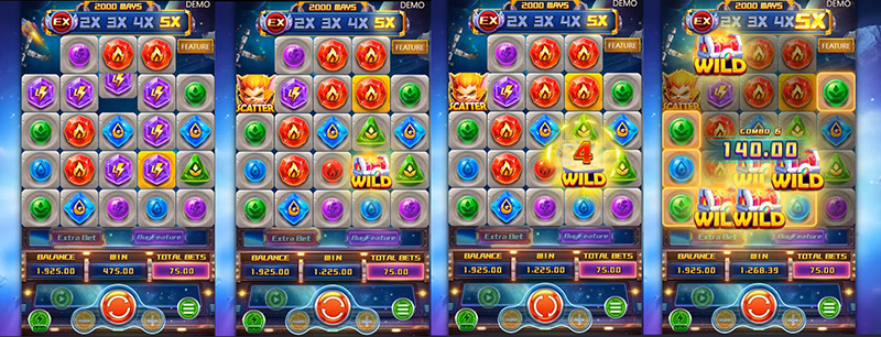 FC Super Elements Slot - Red Wild Symbol