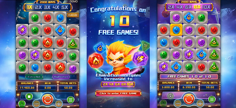 FC Super Elements Slot - 10 Free Spins Game for Base Game
