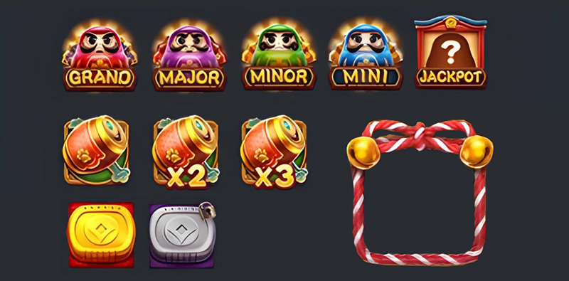 FC Win Win Neko Slot - Bonus Game Symbols