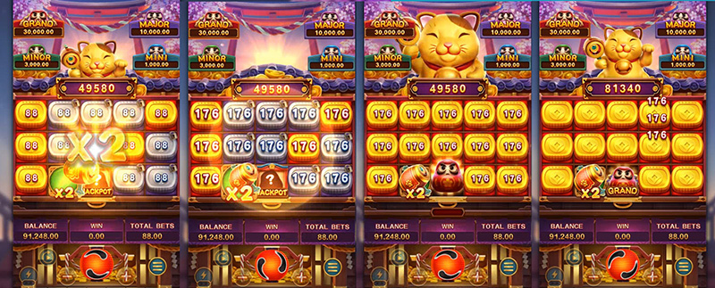 FC Win Win Neko Slot - Free Spins Bonus Game Step