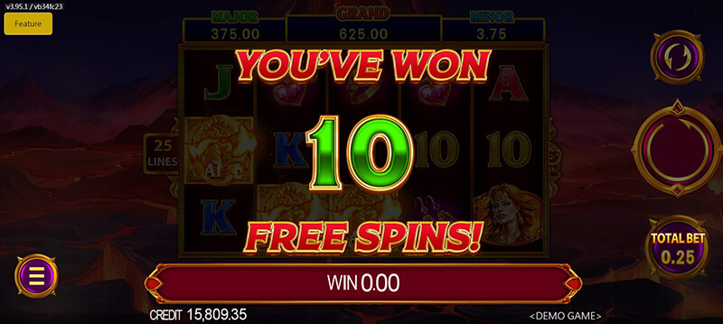 JDB Elemental Link Fire Slot - 10 Free Spins