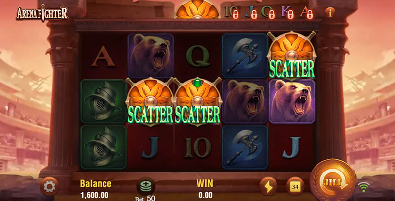 JILI Arena Fighter Slot - Free Spins Bonus