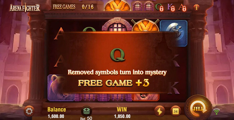JILI Arena Fighter Slot - Rewards An Additional 19 Free Spins