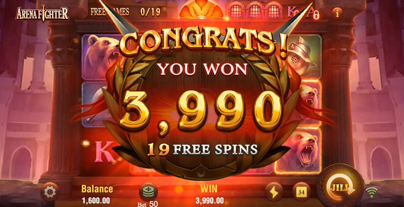 JILI Arena Fighter Slot - Total Win