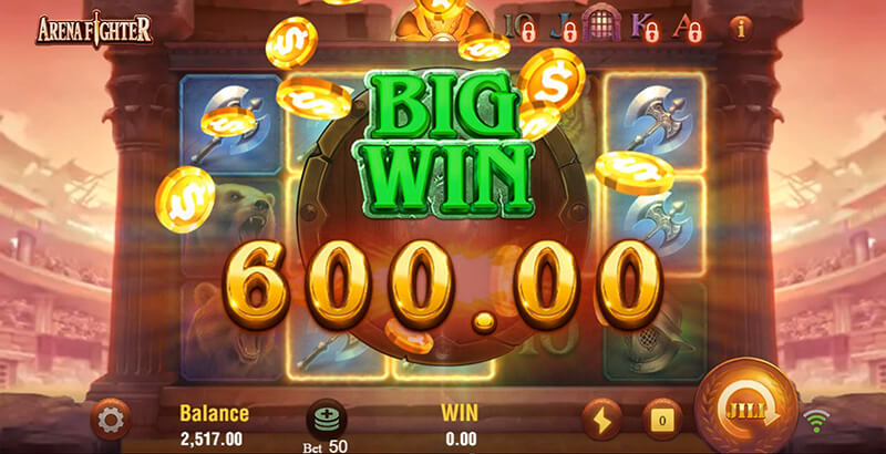 JILI Arena Fighter Slot - Big Win