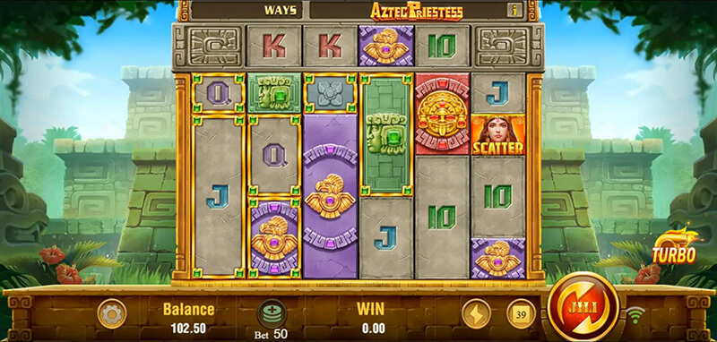 JILI Aztec Priestess Slot - Golden Frame Symbol