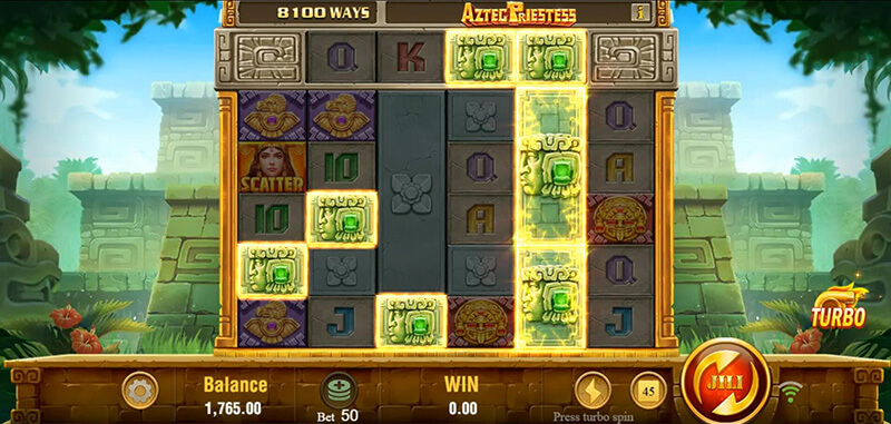 JILI Aztec Priestess Slot - Long Bar Symbol
