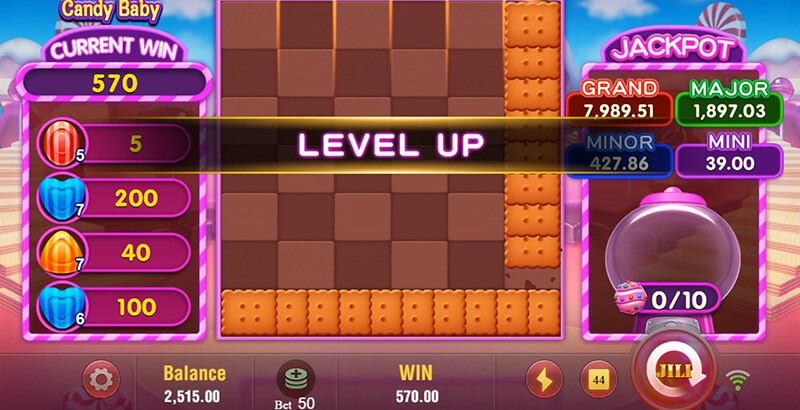 JILI Candy Baby Slot - Board Upgrade Level 3