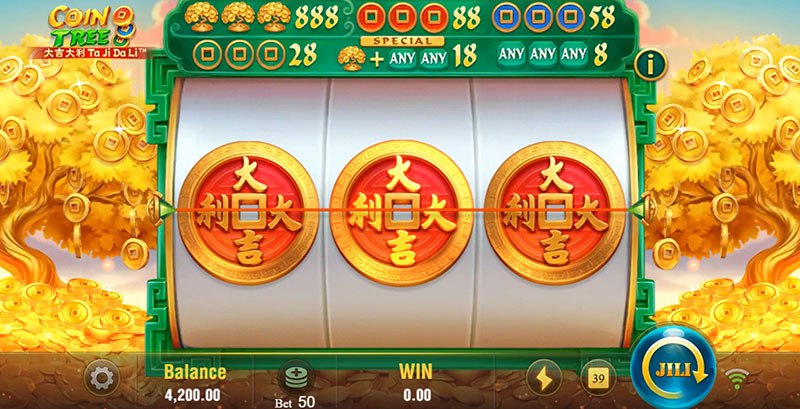 JILI Coin Tree Slot - Red Coin Winning Combination