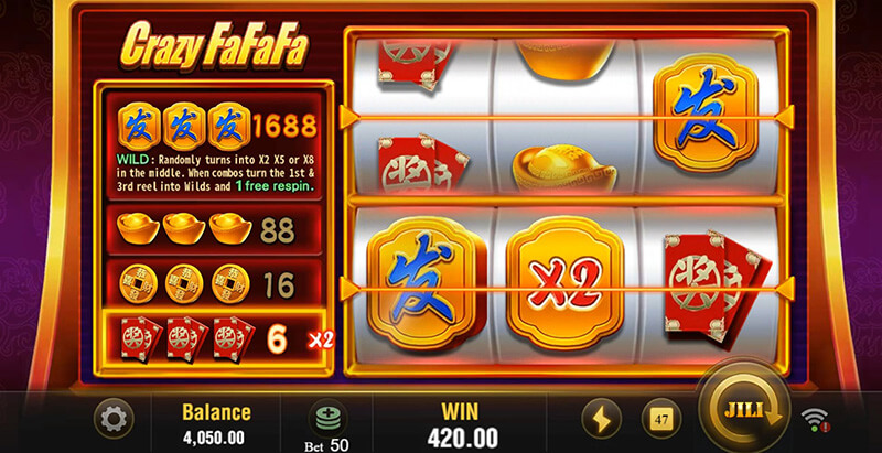 JILI Crazy FaFaFa Slot - Trigger Special Event