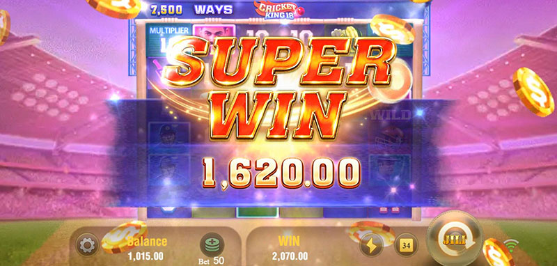 JILI Cricket King 18 Slot - Super Win