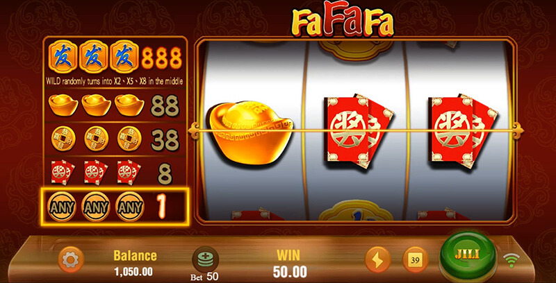 JILI FaFaFa Slot - Any Symbol Winning Combinations