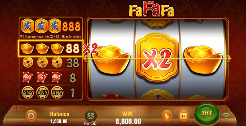 JILI FaFaFa Slot - Big Win 88x x 2