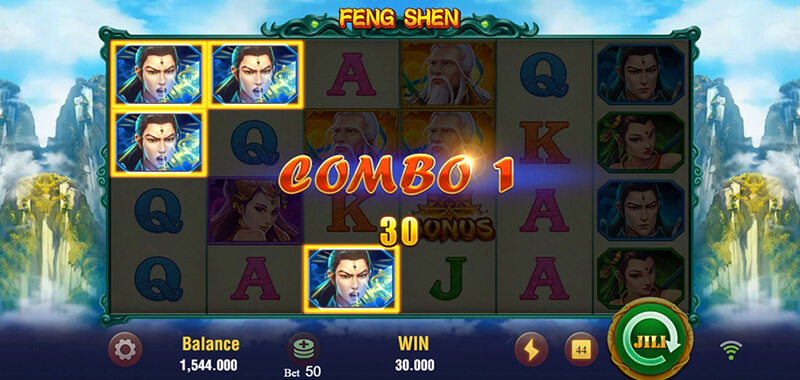 JILI Feng Shen Slot - Cascades Reels For Combo 1