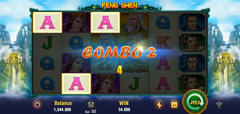 JILI Feng Shen Slot - Cascades Reels For Combo 2