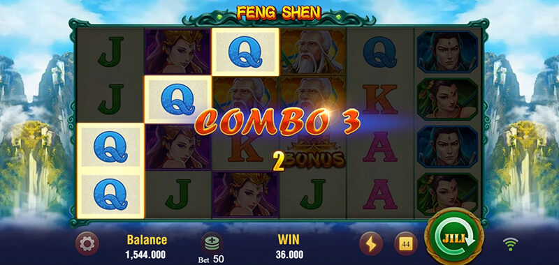 JILI Feng Shen Slot - Cascades Reels For Combo 3