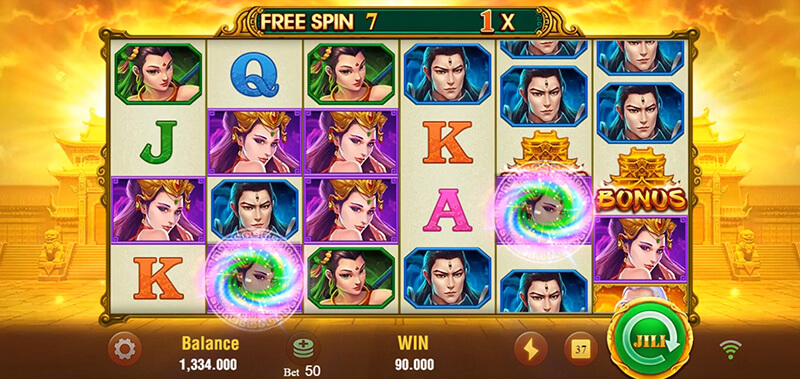 JILI Feng Shen Slot - High Payout Symbols Transform Into Wild Symbols
