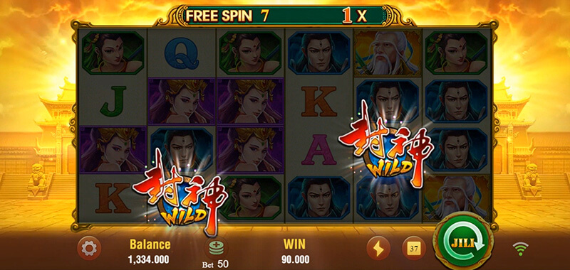 JILI Feng Shen Slot - High Payout Symbols Transform Into Wild Symbols