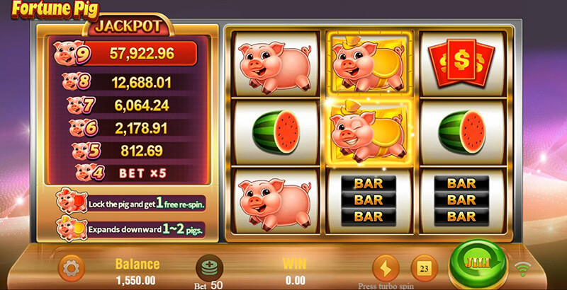 JILI Fortune Pig Slot - Yellow Fortune Pig Expand Downward