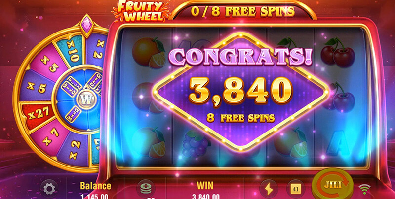 JILI Fruity Wheel Slot - Total Win