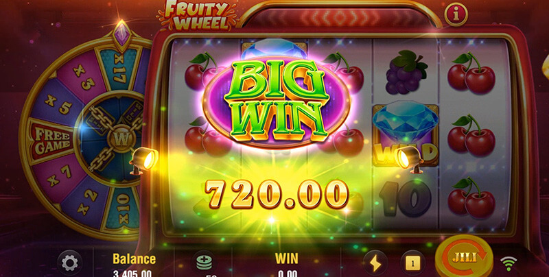 JILI Fruity Wheel Slot - Big Win