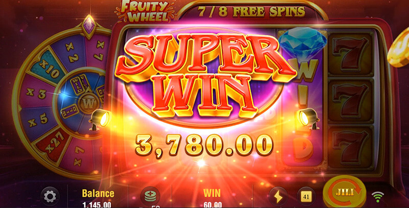 JILI Fruity Wheel Slot - Super Win
