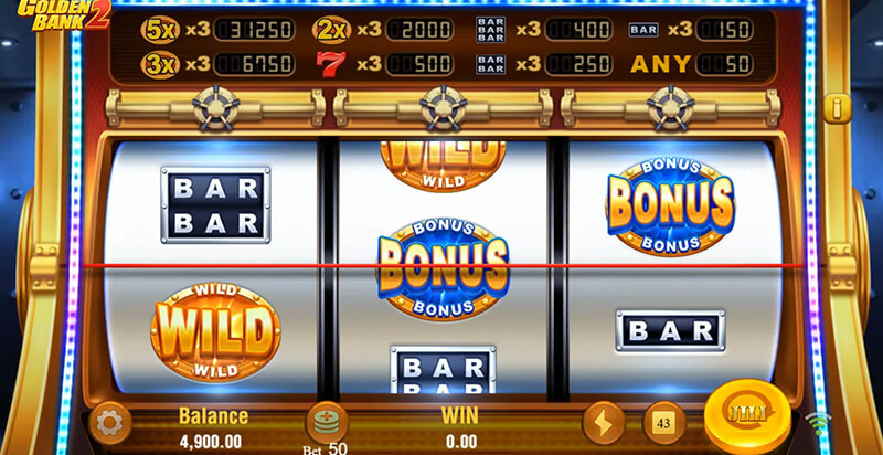 JILI Golden Bank 2 Slot - Wild Symbol and Multipliers
