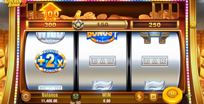 JILI Golden Bank 2 Slot - Bonus+ Symbol 2x