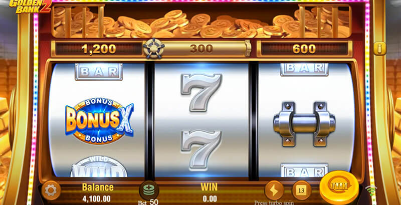 JILI Golden Bank 2 Slot - Bonus Game BonusX Symbol Lands