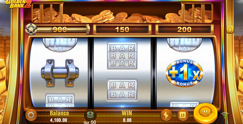 JILI Golden Bank 2 Slot - Bonus Game Super BonusX Symbol Lands